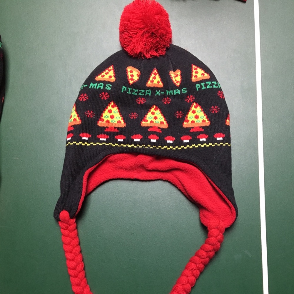 Pizza X-Mas Winter Trapper Style Hat